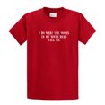 thumbnail image 1 of I Do What The Voices in My Wife's Head Tell Me Short Sleeve T-shirt Funny-Red-Small, 1 of 4