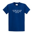 thumbnail image 1 of I Do What The Voices in My Wife's Head Tell Me Short Sleeve T-shirt Funny-Royal-5Xl, 1 of 6