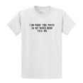 thumbnail image 1 of I Do What The Voices in My Wife's Head Tell Me Short Sleeve T-shirt Funny-White-XXL, 1 of 4