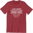 thumbnail image 1 of I Do What When Where I Want Except I Gotta Ask My Wife One Sec Men T-Shirt, 1 of 4