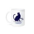 thumbnail image 1 of 3dRose, I Do What i Want with Angry Cat Kitten Animal, 11oz Mug, 1 of 3