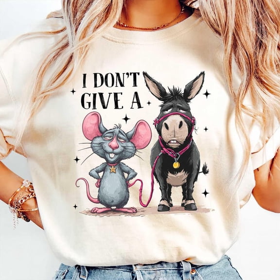 I Don'T Give A Rat'S Shirt, Funny Donkey Shirt SAND Unisex S-5XL Trending Shirt
