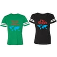 thumbnail image 1 of I Don' T Need Google My Wife knows Everything I 'm Google Matching Couple Cotton Jerseys (Men Green / Women Black) (Men M / Women L), 1 of 3