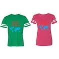 thumbnail image 1 of I Don' T Need Google My Wife knows Everything I 'm Google Matching Couple Cotton Jerseys (Men Green / Women Pink) (Men S / Women S), 1 of 3