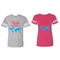 thumbnail image 1 of I Don' T Need Google My Wife knows Everything I 'm Google Matching Couple Cotton Jerseys (Men Heather / Women Pink) (Men S / Women XL), 1 of 3