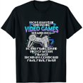I Don't Always Die When Playing Video Games Gamer Womens TShirt Black