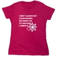 thumbnail image 1 of I Don't Always Get Flash Banged Sarcastic Humor Novelty Funny Women's Casual Tees, 1 of 3