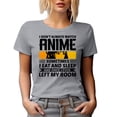 thumbnail image 1 of I Don't Always Watch Anime, Sometimes I Eat and Sleep and Once I Even Left My Room, Heather Grey T-Shirt, Small, 1 of 5