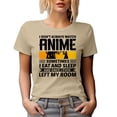 thumbnail image 1 of I Don't Always Watch Anime, Sometimes I Eat and Sleep and Once I Even Left My Room, Tan T-Shirt, Medium, 1 of 5