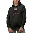 thumbnail image 1 of I Don't Bring Bad Luck feat. a Black Cat Art Merch Gift, Black Hooded Sweatshirt or Hoodie, Small, 1 of 5