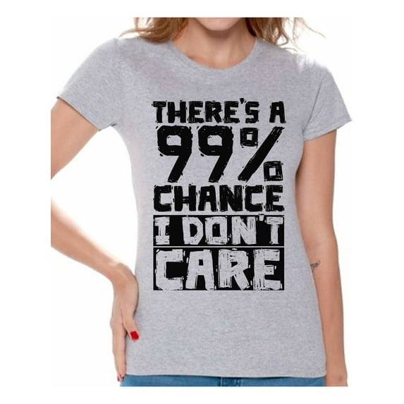 I Don't Care T-Shirt for Girlfriend Women Graphic Tees Sarcasm Shirt for Women Funny Sleep Shirts for Her Mom Wife Novelty Tshirts Minimalist Gifts