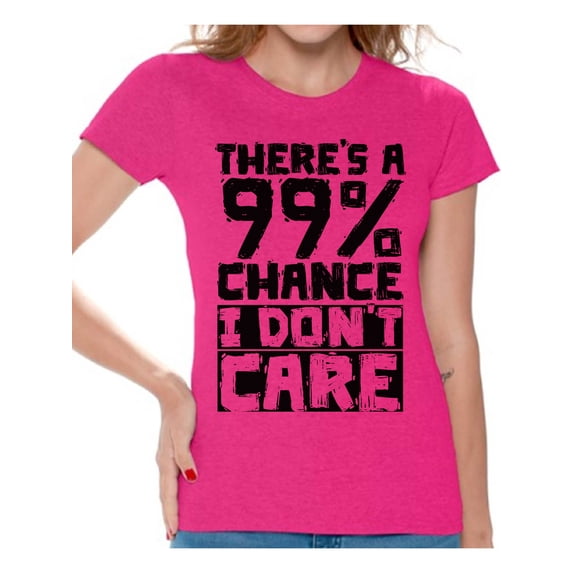 I Don't Care T-Shirt for Girlfriend Women Graphic Tees Sarcasm Shirt for Women Funny Sleep Shirts for Her Mom Wife Novelty Tshirts Minimalist Gifts