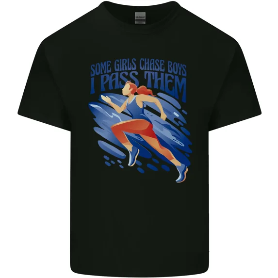 I Don't Chase Boys I Pass Them Funny Running and Marathon Unisex T-Shirt