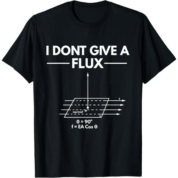 I Don't Give A Flux Funny Physics Joke Scientist T Shirt