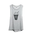 thumbnail image 1 of I Don't Give A Frapp Women's Fashion Sleeveless Muscle Workout Yoga Tank Top Sport Grey Large, 1 of 3