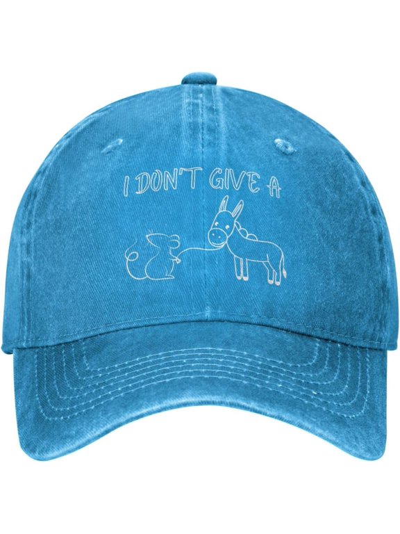 I Don't Give A Rats Ass Mouse Walking Donkey Hat for Men Women Funny Trucker Hat Gifts Baseball Cap