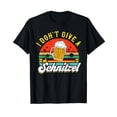 thumbnail image 1 of I Don't Give A Schnitzel Funny Lederhosen Gift Oktoberfest Cotton Black T-Shirt, 1 of 5