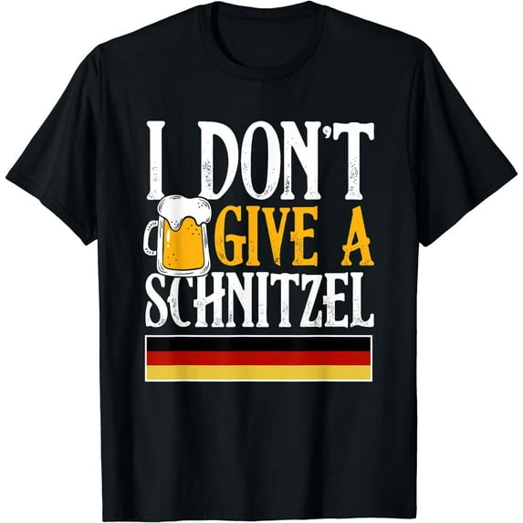 I Don't Give A Schnitzel German Beer Wurst Funny Oktoberfest T-Shirt
