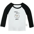 thumbnail image 1 of I Don't Give A Sheep Funny T shirt For Baby, Newborn Babies T-shirts, Infant Tops, 0-24M Kids Graphic Tees Clothing (Long Black Raglan T-shirt, 0-6 Months), 1 of 4
