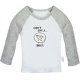 thumbnail image 1 of I Don't Give A Sheep Funny T shirt For Baby, Newborn Babies T-shirts, Infant Tops, 0-24M Kids Graphic Tees Clothing (Long Gray Raglan T-shirt, 6-12 Months), 1 of 4