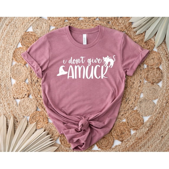 I Don't Give Amuck season Shirt, season Cat Shirt, Spooky Vibes Shirt, Cute season Tee, Hocus Pocus Shirt All Size S-5Xl