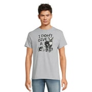 I Don't Give a Rat's Funny Men's Graphic Tee with Short Sleeves, Sizes S-3XL