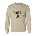 thumbnail image 1 of I Don't Have A PhD Adult Long Sleeve T-shirt, 1 of 3