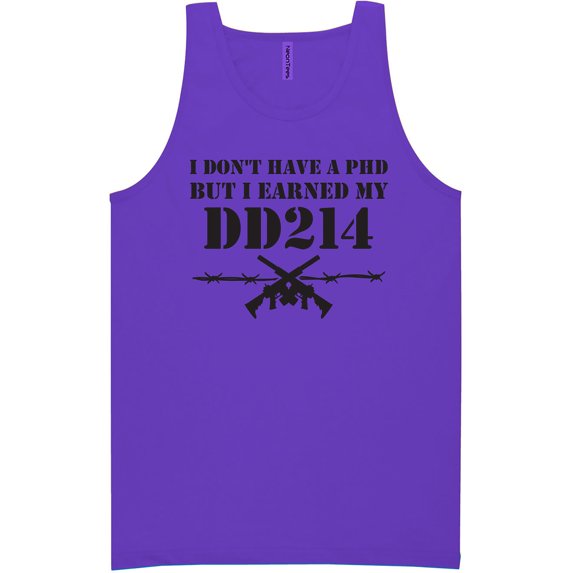 I Don't Have A PhD Neon Tank Top