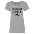 thumbnail image 1 of I Don't Have A PhD Womens crewneck tee, 1 of 2