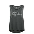 thumbnail image 1 of I Don't Morning Women's Fashion Sleeveless Muscle Workout Yoga Tank Top Charcoal Grey Large, 1 of 3