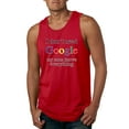 thumbnail image 1 of I Don't Need Google My Mom Knows Everything Mens Graphic Tank Top, Red, Small, 1 of 3
