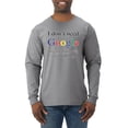 thumbnail image 1 of I Don't Need Google My Mom Knows Everything Mens Long Sleeve Shirt, Heather Grey, Small, 1 of 3
