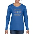 thumbnail image 1 of I Don't Need Google My Mom Knows Everything Womens Graphic Long Sleeve T-Shirt, Royal, X-Large, 1 of 3