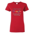 thumbnail image 1 of I Don't Need Google My Mom Knows Everything Womens Graphic T-Shirt, Red, Large, 1 of 3