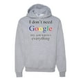 thumbnail image 1 of I Don't Need Google My Son Knows Everything Unisex Graphic Hoodie Sweatshirt, Heather Grey, 3XL, 1 of 3