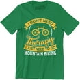 thumbnail image 1 of I Don't Need Therapy Just To Go Mountain Biking Bicycle Print Men T-Shirt, 1 of 4