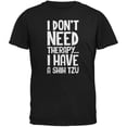 thumbnail image 1 of I Don't Need Therapy Shih Tzu Black Adult T-Shirt - Large, 1 of 1