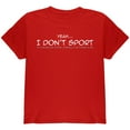 thumbnail image 1 of I Don't Sport Funny Youth T Shirt Red Youth X-SM, 1 of 1