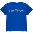 thumbnail image 1 of I Don't Sport Funny Youth T Shirt Royal YXL, 1 of 1
