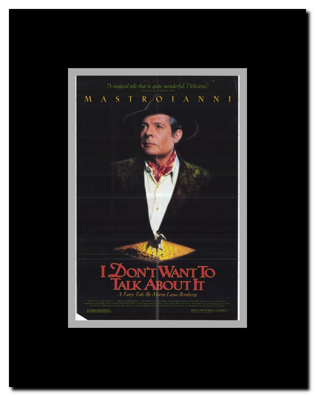 I Don't Want to Talk About It Framed Movie Poster