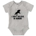 thumbnail image 1 of I Dont Believe in Humans Unicorn Bodysuit Jumper Girls Infant Baby Brisco Brands 18M, 1 of 6