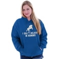 thumbnail image 1 of I Dont Believe in Humans Unicorn Women Plus Size Hoodie Brisco Brands 5X, 1 of 4