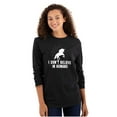 thumbnail image 1 of I Dont Believe in Humans Unicorn Women Plus Size Long Sleeve Graphic Tee Brisco Brands 2X, 1 of 5