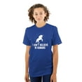thumbnail image 1 of I Dont Believe in Humans Unicorn Women's Graphic T Shirt Tees Brisco Brands M, 1 of 6