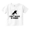 thumbnail image 1 of I Dont Believe in Humans Unicorn Youth T Shirt Tee Girls Infant Toddler Brisco Brands 4T, 1 of 5