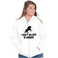 thumbnail image 1 of I Dont Believe in Humans Unicorn Zip Hoodie Sweatshirt Women Brisco Brands X, 1 of 6