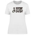 thumbnail image 1 of I Dont Care Lettering T-Shirt Women -Image by Shutterstock, Female Small, 1 of 2