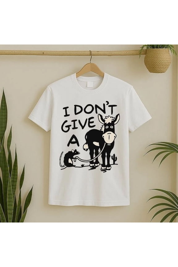 I Dont Give A Donkey Rat Funny T-Shirt Unisex S-5XL Hot Trending Shirt, Vintage Birthday Gift