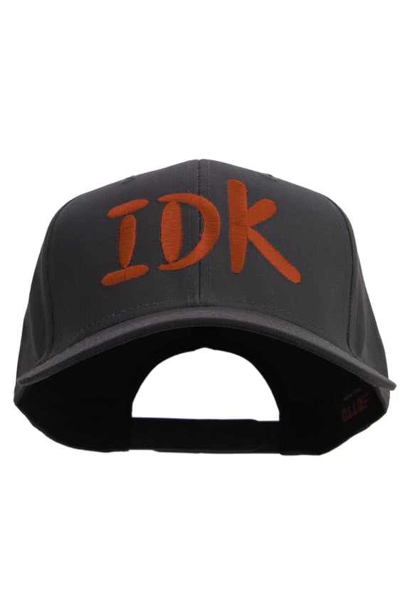 I Dont Know Embroidered Solid Cotton Twill Pro Style Cap - Brown OSFM