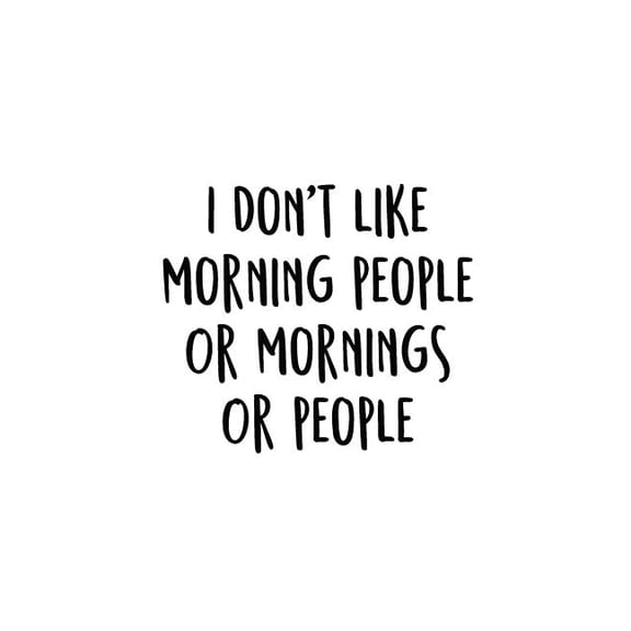 I Don't Like Morning People Or Mornings Or People: An Irreverent Snarky Humorous Sarcastic Funny Office Coworker & Boss Congratulation Appreciation Gratitude Thank You Gift (Paperback)